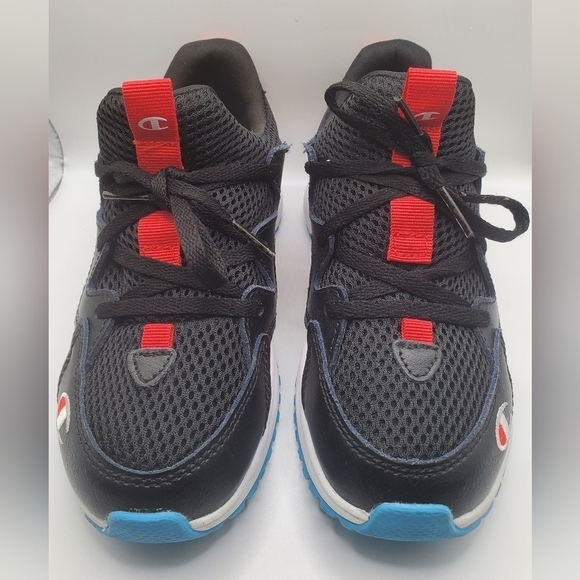 Champion Ripple black orange turquoise Athletic sneakers Size 13c - Picture 2 of 11